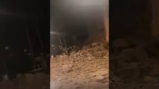 Earthquake in Morocco, first material damage reported.#زلزال_المغرب #Morocco #المغرب #مراكش #زلزال