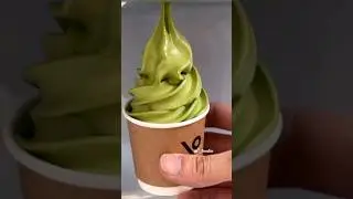 The young man said he is very good at making matcha ice cream... asked me to take a picture.