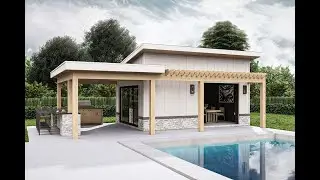 Modern Accessory Structure - Ridgecrest Pool House - HPC 27849