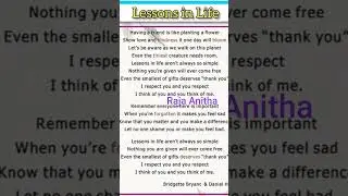 Std8#Lessons in life#poem#English#unit6#easy way to