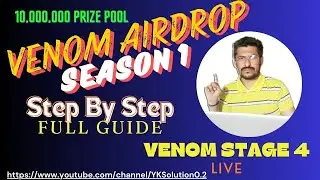 Venom New Airdrop S1 | Prize Pool 10,000,000 venom token | venom nft airdrop, venom airdrop quest 4