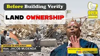 Jacob Mudenda warns MPs: 'Tell your constituents to verify land ownership before buying'
