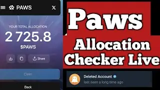 Paws Allocation Checker Live Now || listing date|| Price prediction||