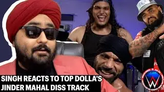 Singh reacts to Top Dolla's Jinder Mahal Diss Rap! #TopDolla #JinderMahal #Wrasslinews