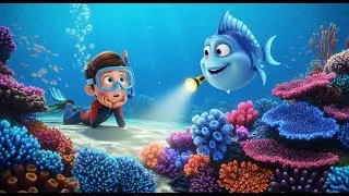 The Fish Who Found a Flashlight | Underwater Adventure Song for Kids