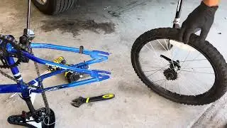 How to change an inner tube for bicycle bike #bmx #tire