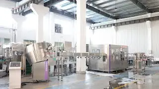Bubble water filling machine line for Turkey