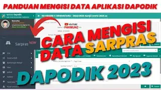 Cara Mengisi Data Sarana Prasarana (Sarpras) Pada Dapodik 2023