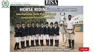 International Delhi Public School Gangavathi// 4th/5th grade student s Horse Riding class/2026/BISA