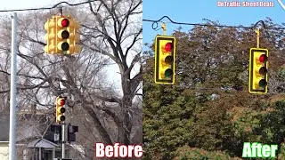 Traffic Lights Before & After Upgrade | Michigan & Fisher Service Dr