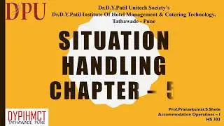 Accommodation - Situation Handling