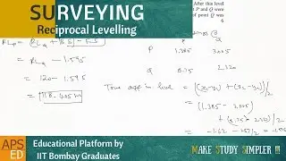 Reciprocal Levelling : Curvature and Refraction Correction | Surveying