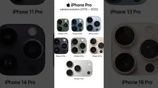 iPhone Pro Camera Evolution 2019&ndash;2025 📸 | iPhone 11 Pro to iPhone 17 Pro Comparison#iphone #shorts