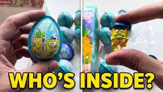 SpongeBob Surprise Egg Unboxing &ndash; Who&rsquo;s Inside the Shell? 🧽🥚