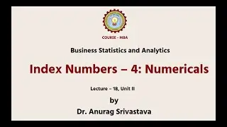 Business Statistics & Analytics Index Numbers | Numericals | AKTU Digital Education