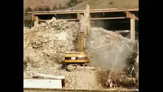 Abbruch im Hafen Stuttgart - CAT 365 B LME - GL Abbruch - 14.12.2021