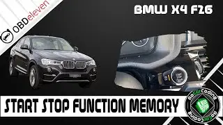 Unlock Start-Stop Memory for BMW X4 F26 | OBDELEVEN CODING