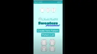 Custom knitting machine patterns using Knits That Fit App