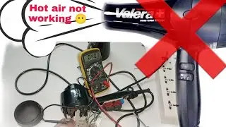 #Valera#dryer#hairdryer#air Valera hair dryer hot air not working problem solved 🤫😲| Repairing Map|