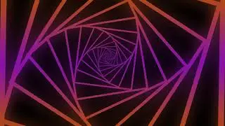 Orange & Pink Twisted Tunnel Background. Overlay. Tunnel Effect.