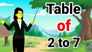Table of 2 to 7 | 2 to 7 ka Table | 2 se 7 tak ka Table | 2 to10 | 2 to 5 | Math Table TV | 2 to 7