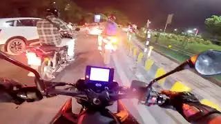 QJ SRK400 HEADLIGHT TEST | POV Night Ride Video | Bonus RAW SOUND