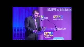 Jonathan Arnott MEP speaks at the Say No To The EU event at Sage Gateshead 12/10/2015