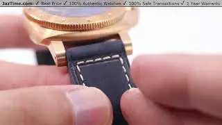 ▶ Panerai Submersible Bronzo Blu Abisso Bronze 42mm Blue Dial Leather Strap PAM01074 - REVIEW