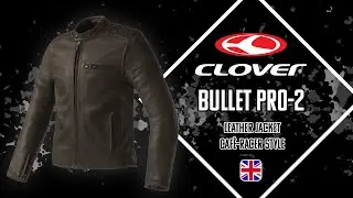 CLOVER BULLET PRO 2 -  Caf&egrave;-Racer style leather jacket (ENG)