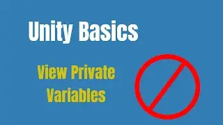 Viewing Private Variables In Unity - Unity Basics