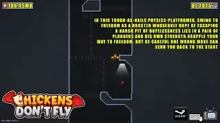 Chickens don't fly: [PC] - tough-as-nails physics-platformer, swing to freedom as a rooster