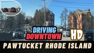 Downtown driving Pawtucket to Providence | Beautiful Drive