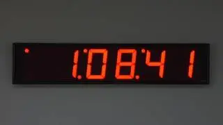 BRG Precision Product's SL670-AFS - UHF Wireless Synchronized  7in. Red LED Digital Clock