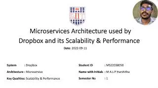 Microservices Architecture - Dropbox - Scalability - Performance&nbsp;| MS22038050