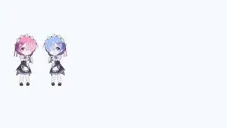 Ram and Rem bakemonogatari dance for Editing Clips