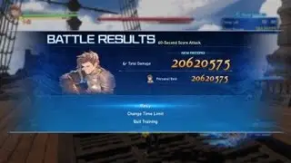 Granblue Fantasy: Relink - Rackam 60sec Score attack, no aerial shotgun (20mil)
