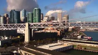 Flyout from City over Bridge
