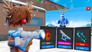 DESBLOQUEANDO TODOS OS ITENS DA ATUALIZAÇÃO DE NATAL DO MM2... (Murder Mystery 2)