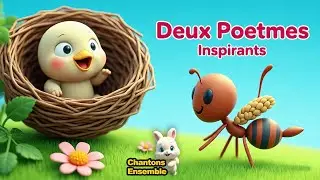 Paroles d'Animaux Courageux 🐦🐜 | Po&egrave;mes pour Enfants avec Morale | Moineau & Fourmi Minie