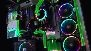 써멀테이크 Thermaltake Core P5 NVIDIA Custom Bulid 커스텀 수냉 (Silver Modding)