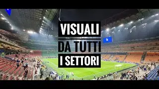 Visuale primo anello rosso : settore R - fila 6 - posto 18 - Stadio San Siro