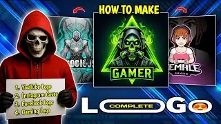 How to Make Professional Gaming Logo | Free Fire, YouTube, Instagram & Facebook Logo Tutorial