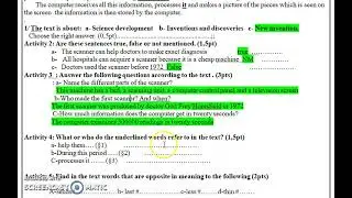 اختبار في الانجليزية الثلاثي الثالث السنة الأولى اداب وعلمي. unit Eureka الجزء الأول
