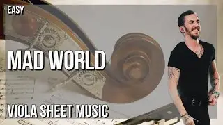 Viola Sheet Music: How to play Mad World by Dennis Lloyd