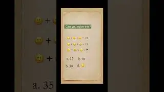 #math_puzzle #math #mathpuzzle #logicalpuzzles #logicalpuzzle