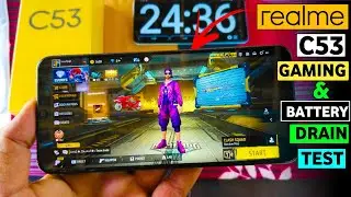 Realme C53 Free Fire Test | Realme C53 Gaming And Battery Drain Test | HM Technical
