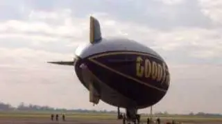 Goodyear Blimp Taking Off