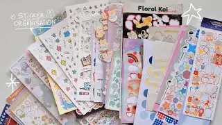 my sticker collection ⋆˚꩜｡⋆˚ organising my stickers, introducing my journal essentials, unboxing