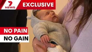 Gym-goers got more than bargained for east of Melbourne when a woman's baby couldn't wait | 7NEWS