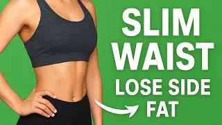 ⚡️Day 8: Side Fat Killer Workout | 10 Min Slim Waist For Beginners | No Jump No Equipment 